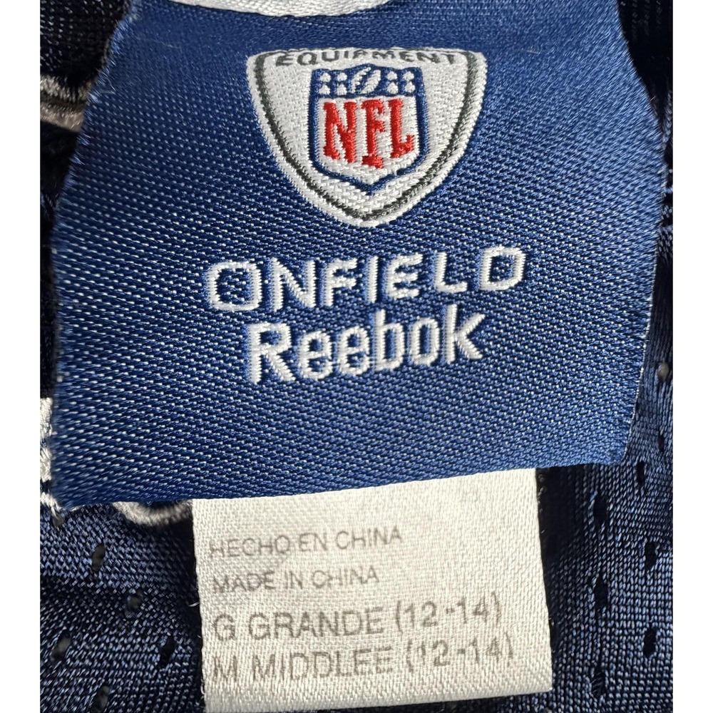 Dallas Cowboys Jersey Boys Medium Blue NFL Football Reebok Ware 94 50th - Picture 4 of 10